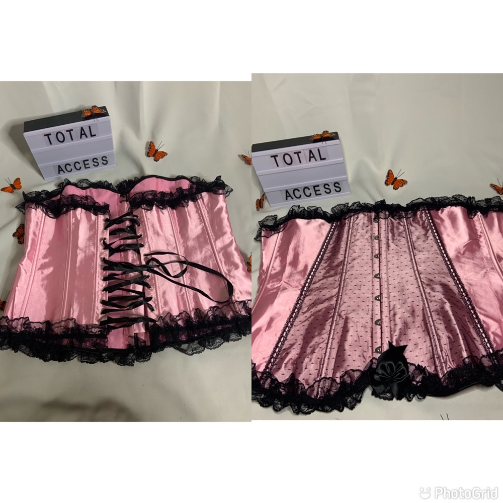 Pink Corset w/ thong